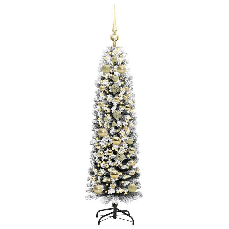 Load image into Gallery viewer, Vidaxl kunstkerstboom groen 150 cm pvc en staal en kunststof