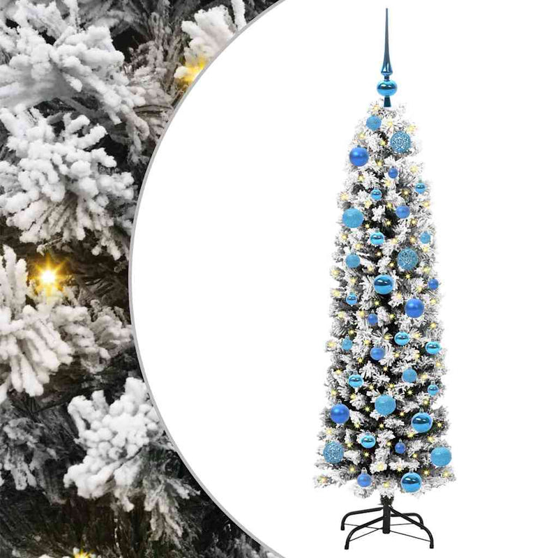 Load image into Gallery viewer, Vidaxl kunstkerstboom groen 150 cm pvc en staal en kunststof