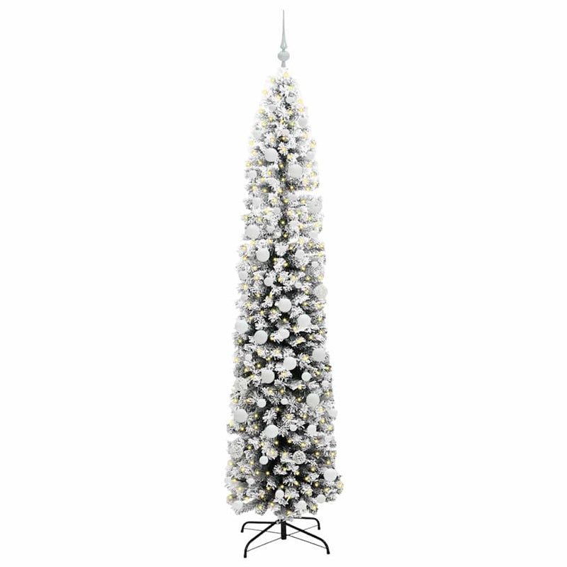 Load image into Gallery viewer, Vidaxl kunstkerstboom groen 210 cm pvc en staal en kunststof