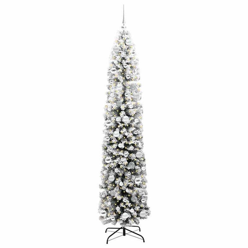 Load image into Gallery viewer, Vidaxl kunstkerstboom groen 210 cm pvc en staal en kunststof