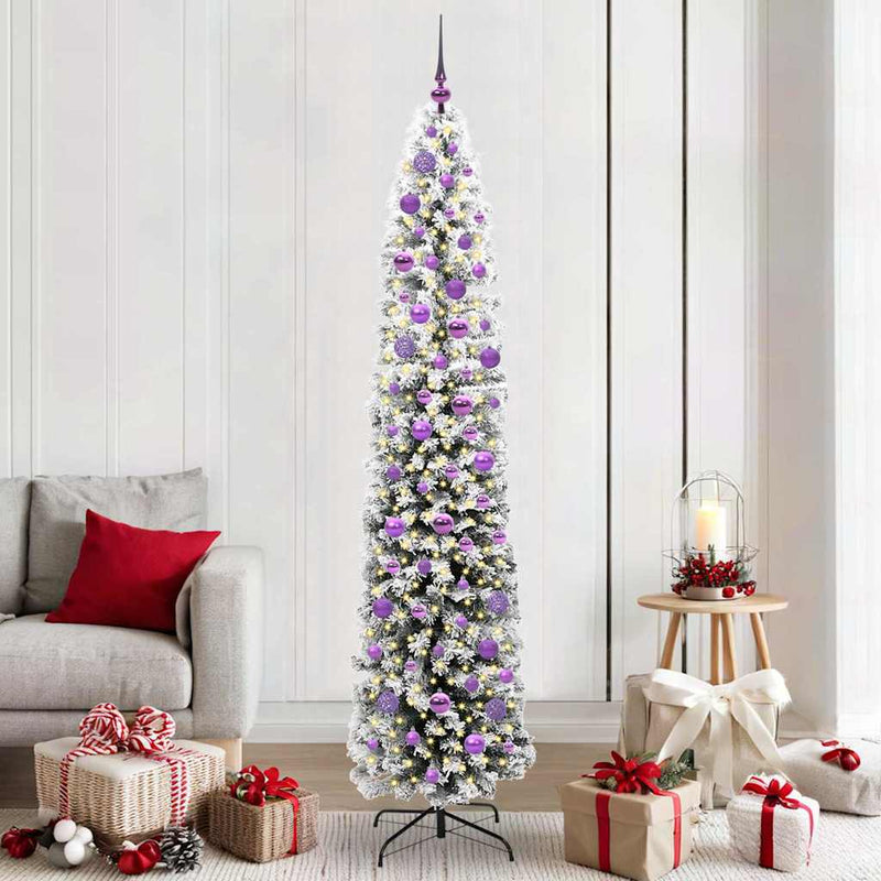 Load image into Gallery viewer, Vidaxl kunstkerstboom groen 210 cm pvc en staal en kunststof