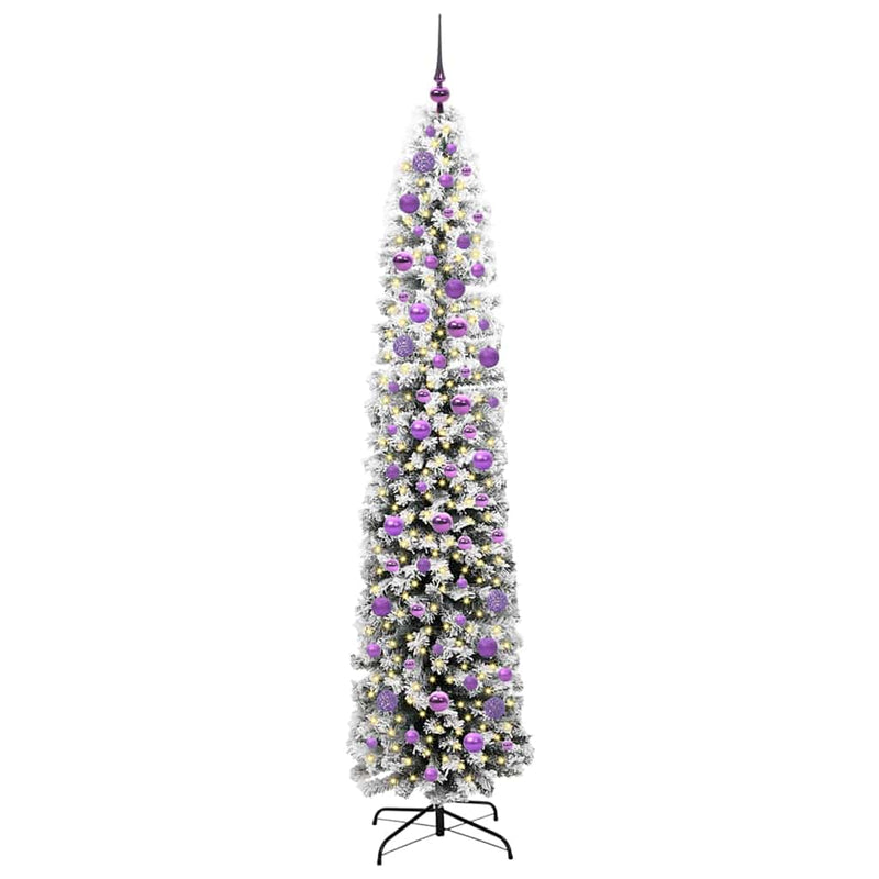 Load image into Gallery viewer, Vidaxl kunstkerstboom groen 210 cm pvc en staal en kunststof