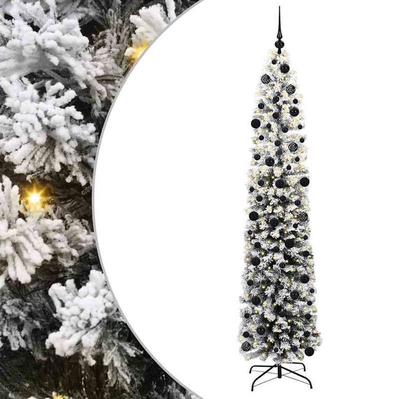 Load image into Gallery viewer, Vidaxl kunstkerstboom groen 240 cm pvc en staal en kunststof