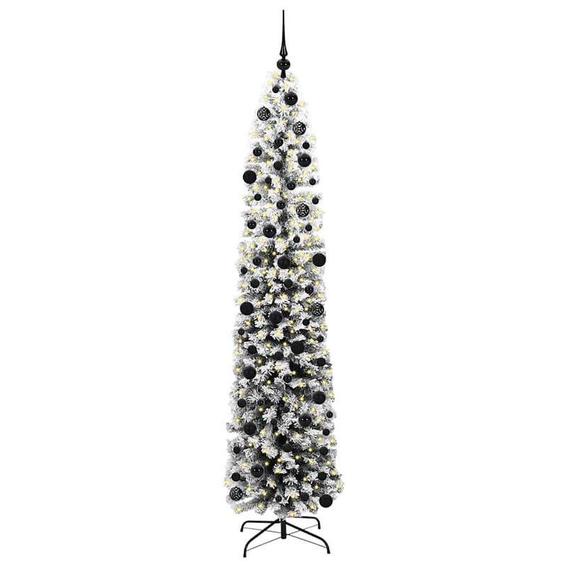 Load image into Gallery viewer, Vidaxl kunstkerstboom groen 240 cm pvc en staal en kunststof