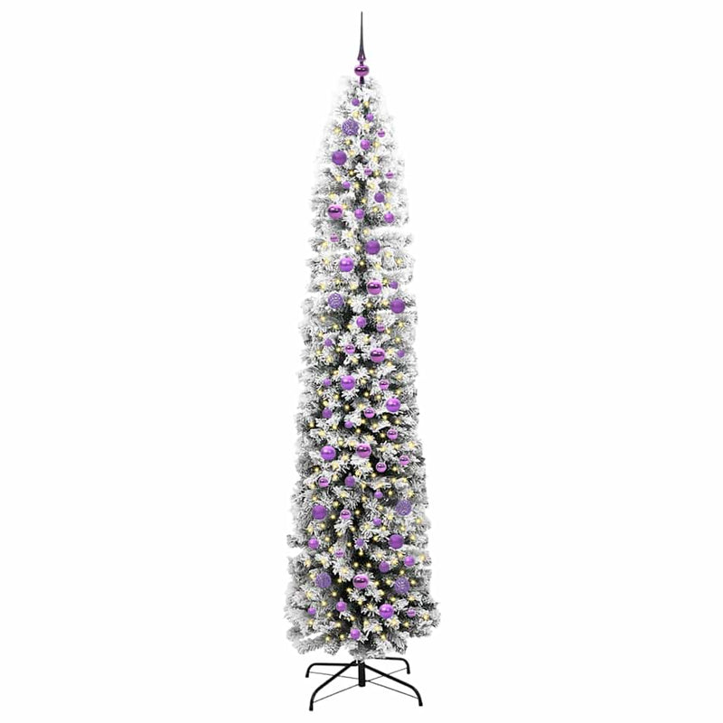 Load image into Gallery viewer, Vidaxl kunstkerstboom groen 240 cm pvc en staal en kunststof
