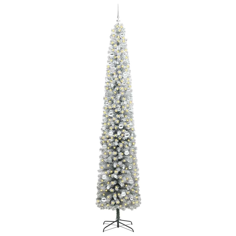 Load image into Gallery viewer, Vidaxl kunstkerstboom groen 270 cm pvc en staal en kunststof