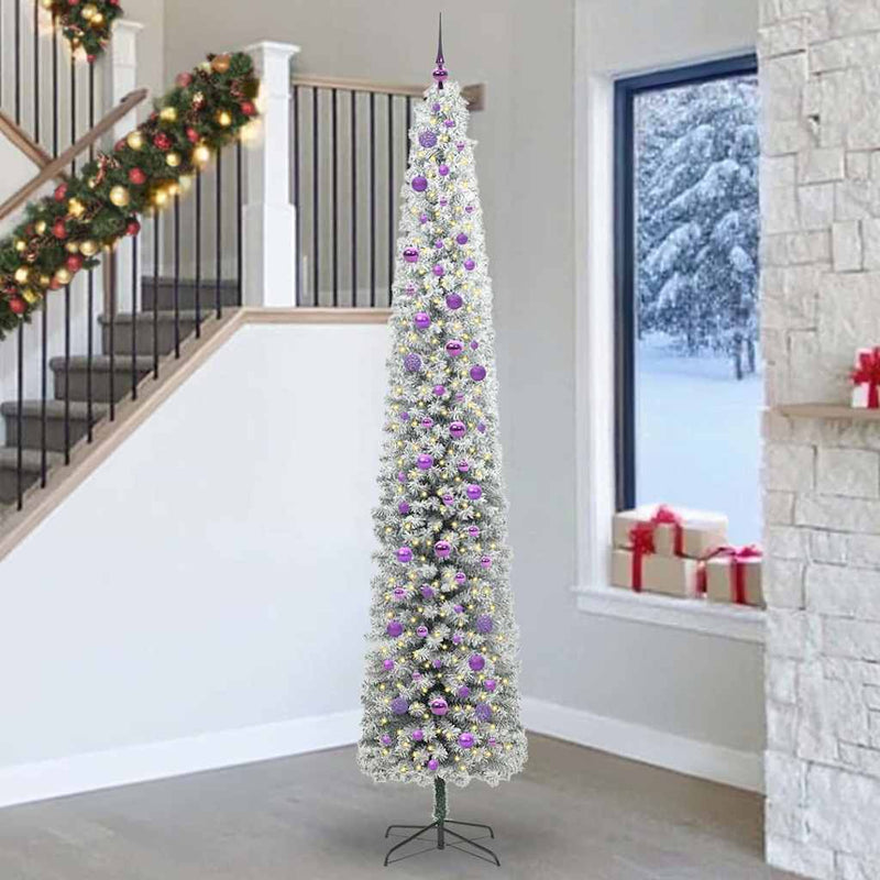 Load image into Gallery viewer, Vidaxl kunstkerstboom groen 270 cm pvc en staal en kunststof