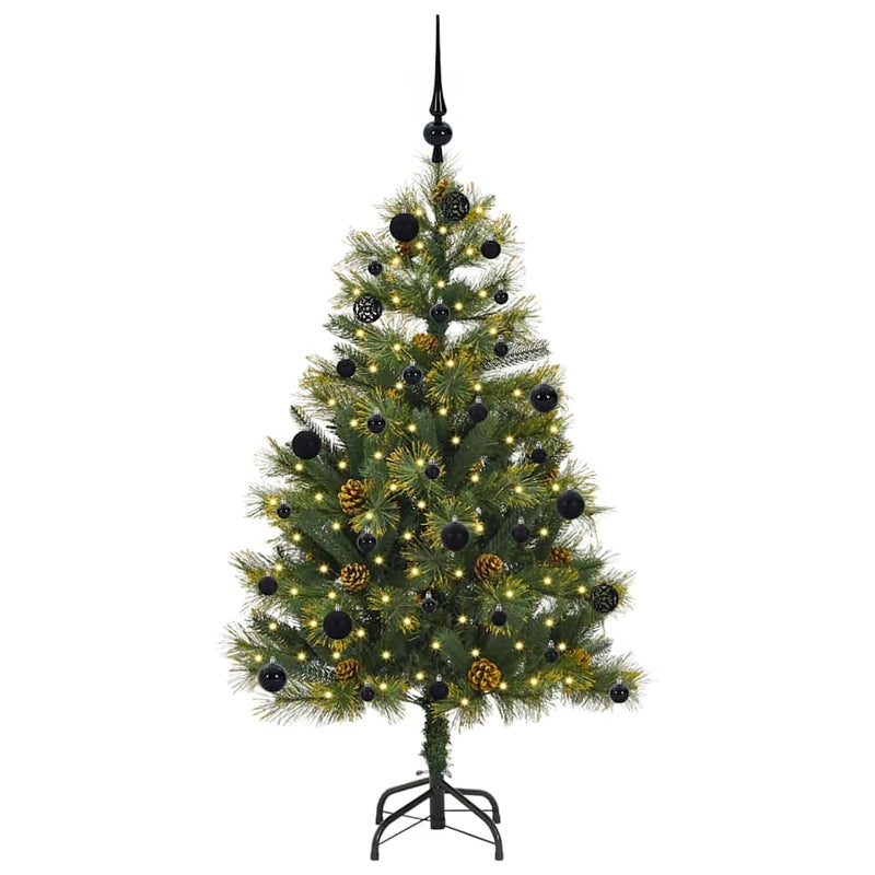 Load image into Gallery viewer, Vidaxl kunstmatige scharnier kerstboom met cones groen 150 cm