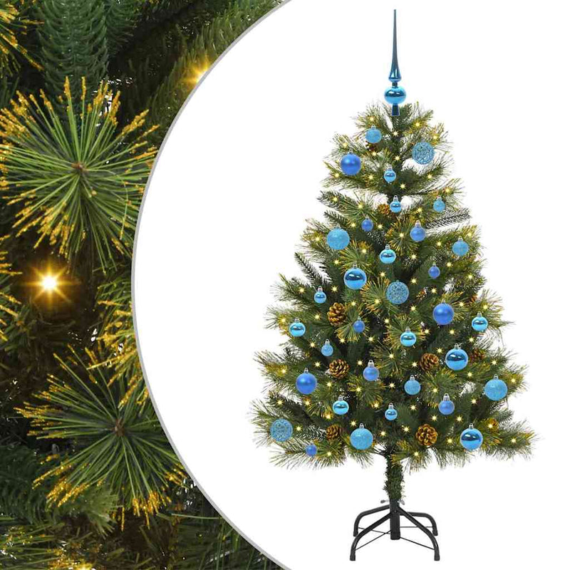 Load image into Gallery viewer, Vidaxl kunstmatige scharnier kerstboom met cones groen 150 cm