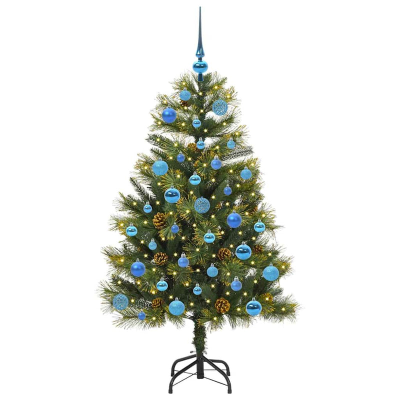 Load image into Gallery viewer, Vidaxl kunstmatige scharnier kerstboom met cones groen 150 cm