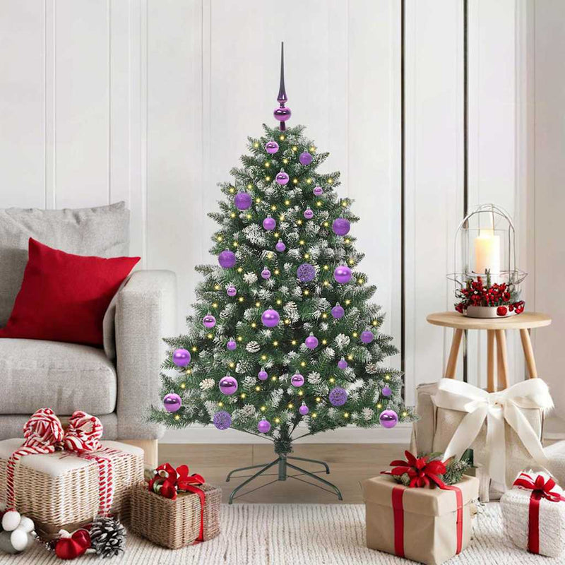 Load image into Gallery viewer, Vidaxl kunstkerstboom met 150 led groen 120 cm pvc en plastic en staal