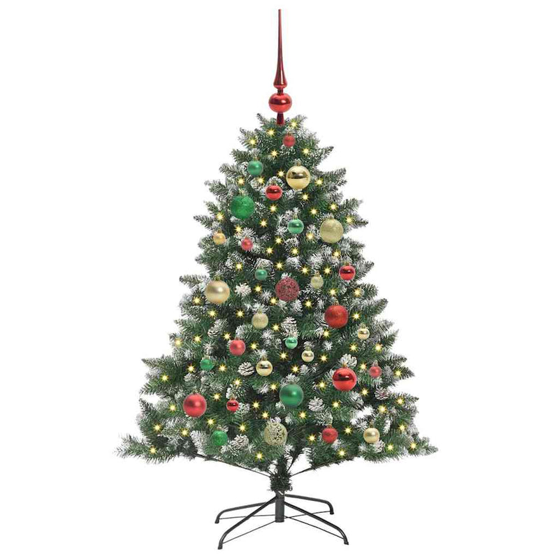 Load image into Gallery viewer, Vidaxl kunstkerstboom met 150 led groen 120 cm pvc en plastic en staal