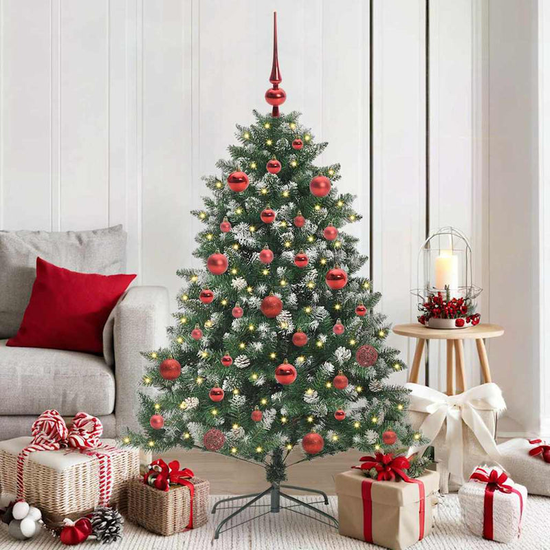 Load image into Gallery viewer, Vidaxl kunstkerstboom met 150 led groen 150 cm pvc en plastic en staal
