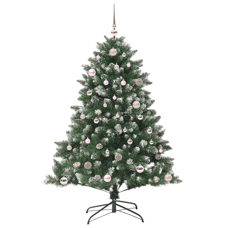 Load image into Gallery viewer, Vidaxl kunstkerstboom met 150 led groen 150 cm pvc en plastic en staal