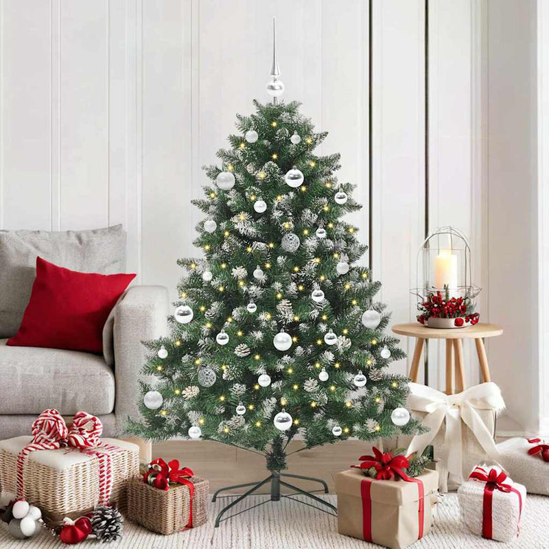 Load image into Gallery viewer, Vidaxl kunstkerstboom met 150 led groen 150 cm pvc en plastic en staal