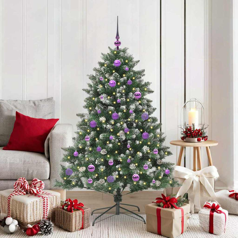 Load image into Gallery viewer, Vidaxl kunstkerstboom met 150 led groen 150 cm pvc en plastic en staal