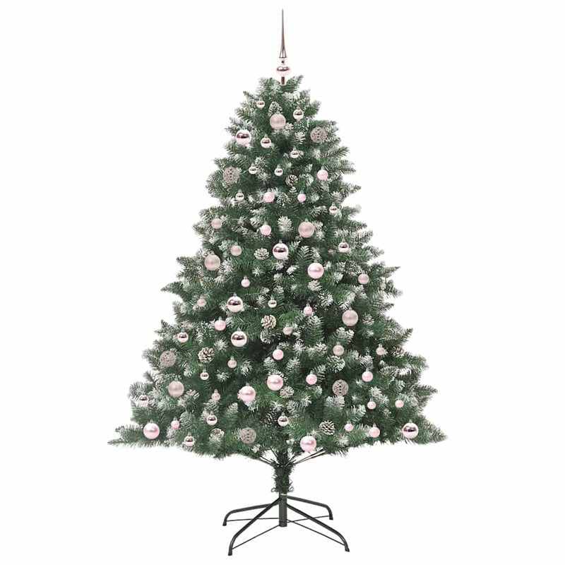 Load image into Gallery viewer, Vidaxl kunstkerstboom met 300 led groen 180 cm pvc en plastic en staal