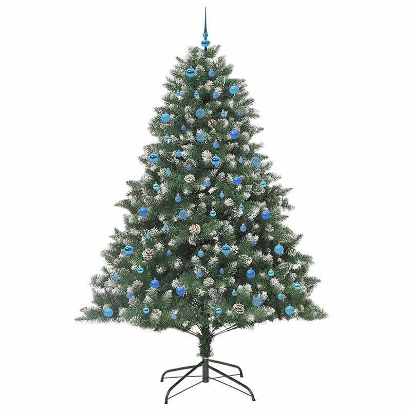 Load image into Gallery viewer, Vidaxl kunstkerstboom met 300 led groen 240 cm pvc en plastic en staal