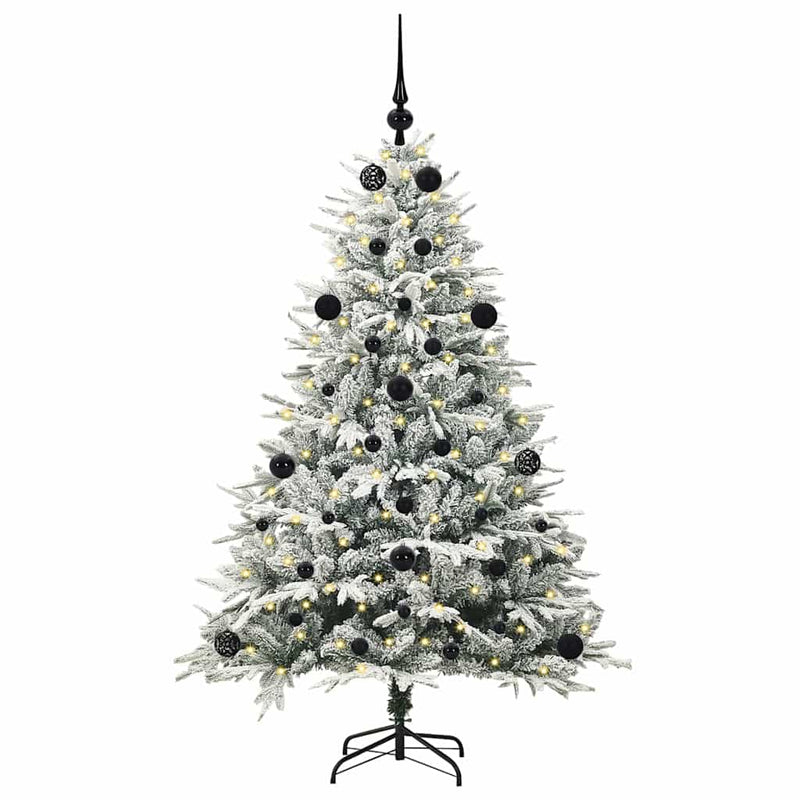 Load image into Gallery viewer, Vidaxl artificial pre-lit kerstboom met ballenset groen 150 cm