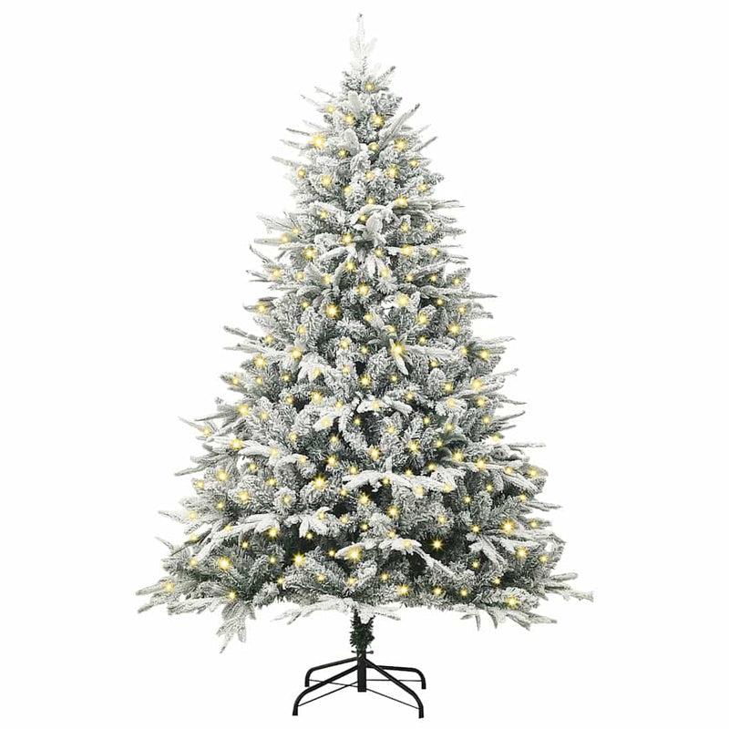 Load image into Gallery viewer, Vidaxl kunst kerstboom met verlichting groen 180 cm pvc en pe