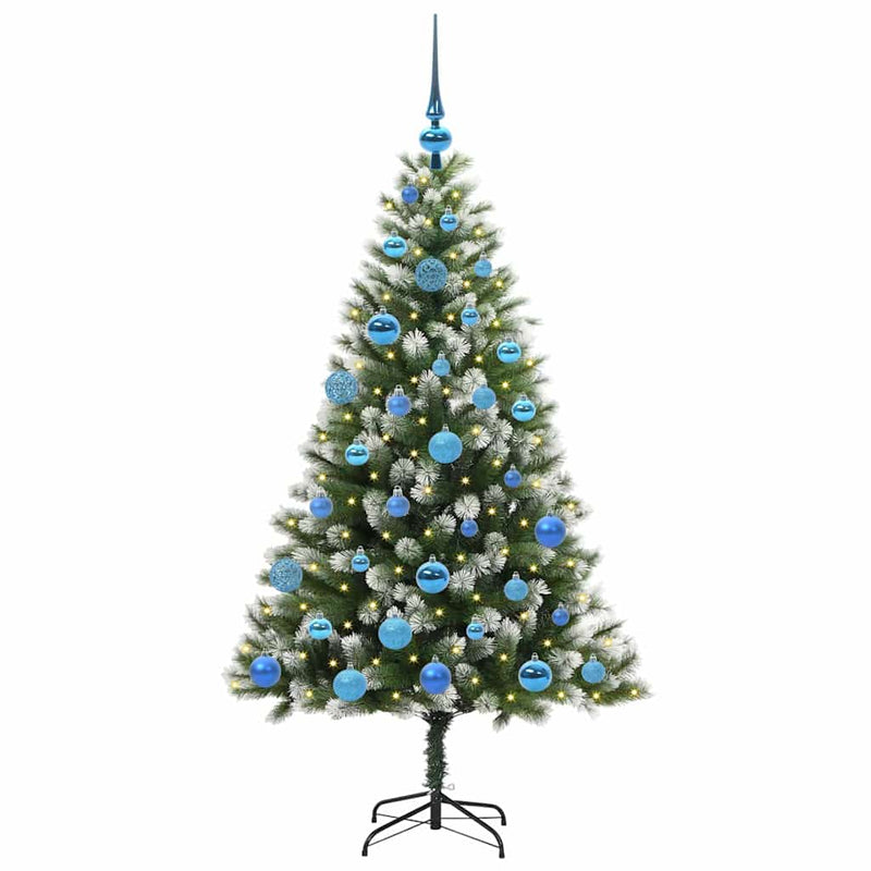 Load image into Gallery viewer, Vidaxl kunstmatige scharnierkerstboom met bedekte sneeuw 150 cm