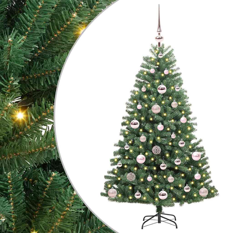 Load image into Gallery viewer, Vidaxl kunstmatige inklapbare kerstboom groen 120 cm pvc en metaal