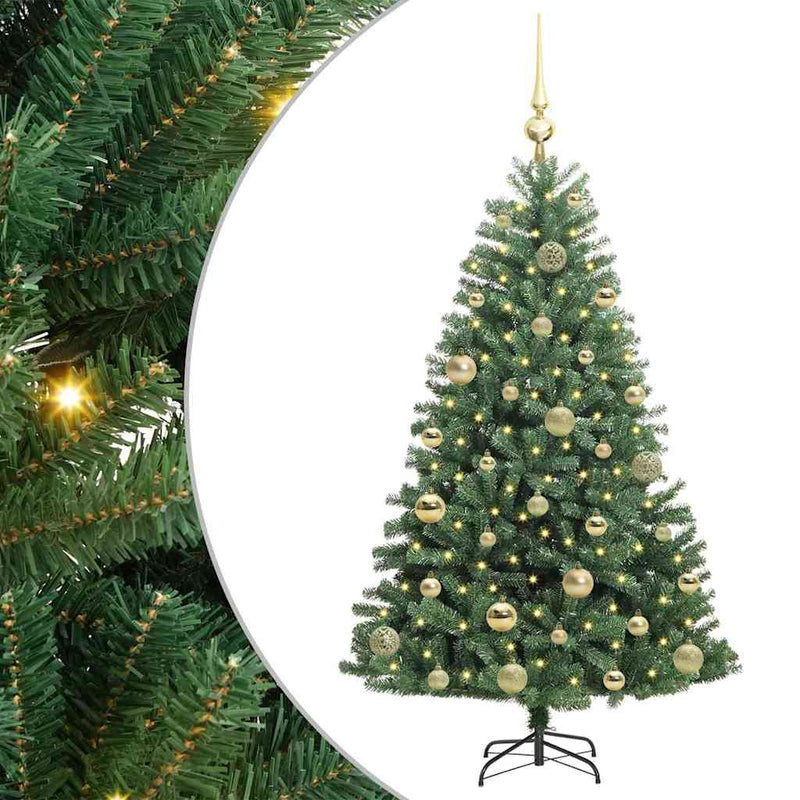 Load image into Gallery viewer, Vidaxl kunstmatige inklapbare kerstboom groen 120 cm pvc en metaal