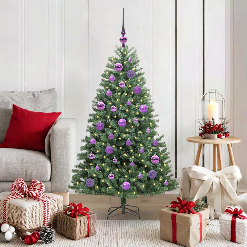 Load image into Gallery viewer, Vidaxl kunstmatige inklapbare kerstboom groen 120 cm pvc en metaal