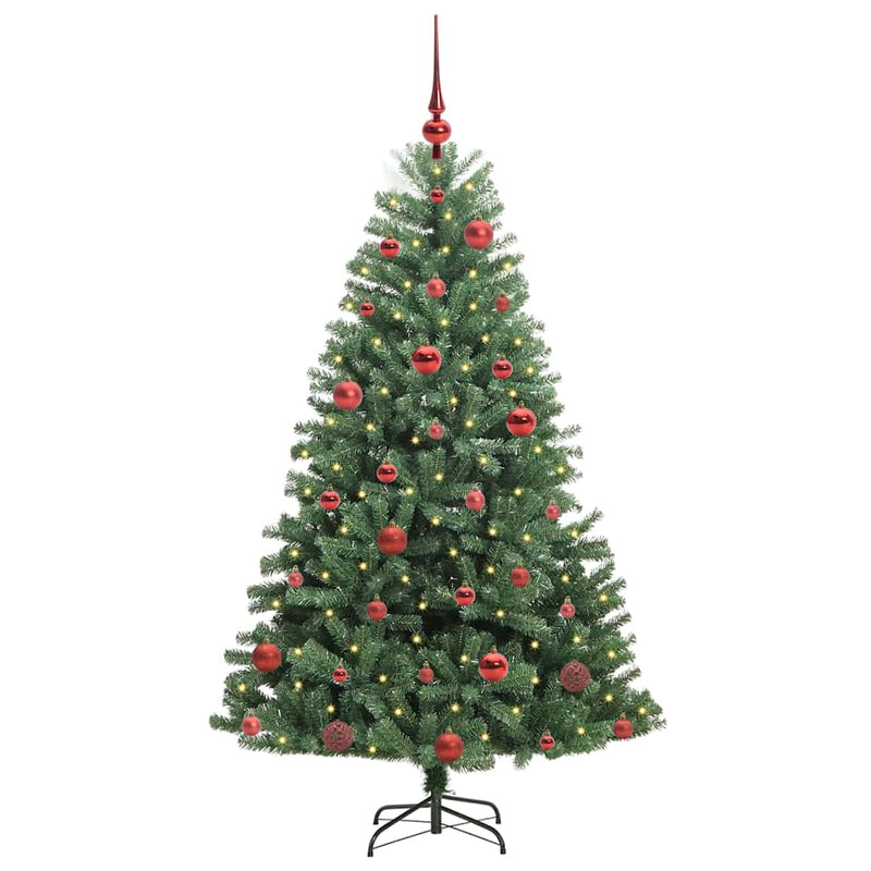 Load image into Gallery viewer, Vidaxl kunstmatige inklapbare kerstboom groen 150 cm pvc en metaal