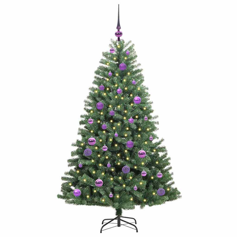 Load image into Gallery viewer, Vidaxl kunstmatige inklapbare kerstboom groen 150 cm pvc en metaal