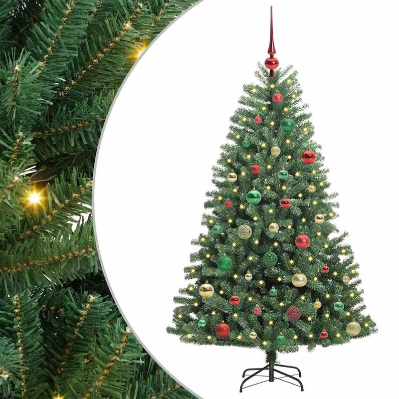 Load image into Gallery viewer, Vidaxl kunstmatige inklapbare kerstboom groen 150 cm pvc en metaal