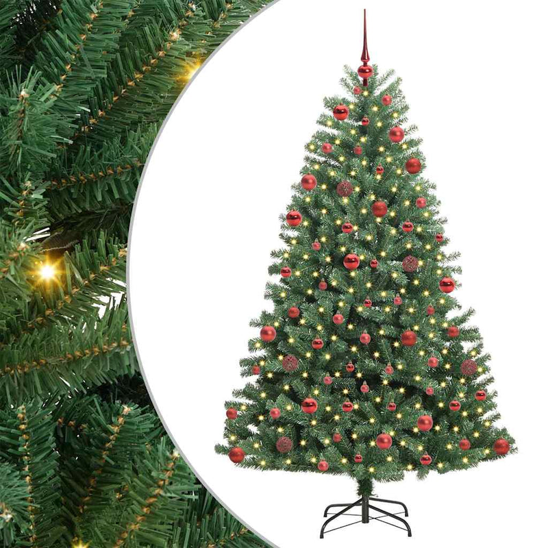 Load image into Gallery viewer, Vidaxl kunstmatige inklapbare kerstboom groen 180 cm pvc en metaal