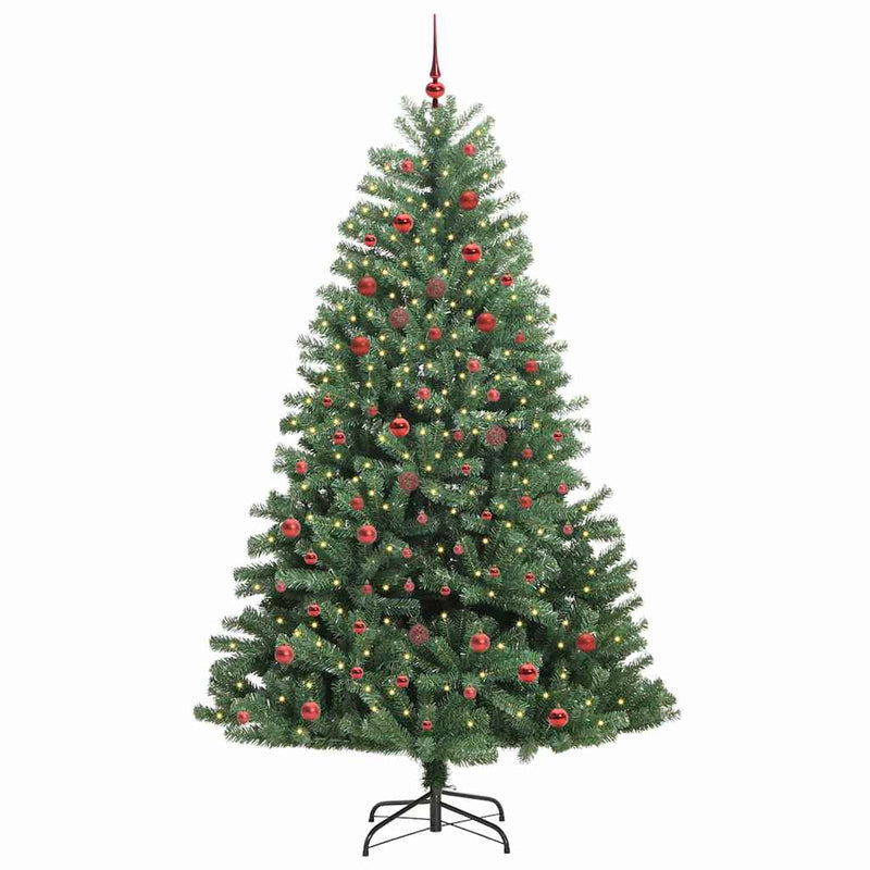 Load image into Gallery viewer, Vidaxl kunstmatige inklapbare kerstboom groen 210 cm pvc en metaal