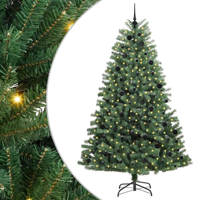 Load image into Gallery viewer, Vidaxl kunstmatige inklapbare kerstboom groen 240 cm pvc en metaal