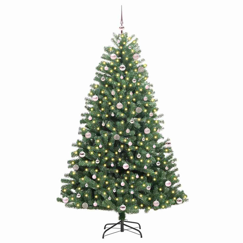 Load image into Gallery viewer, Vidaxl kunstmatige inklapbare kerstboom groen 240 cm pvc en metaal
