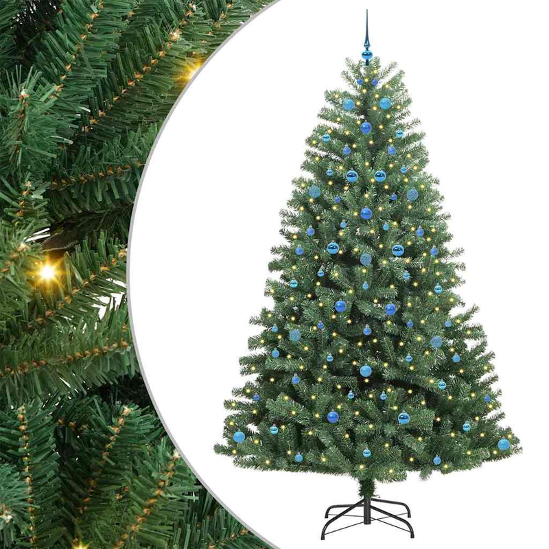 Load image into Gallery viewer, Vidaxl kunstmatige inklapbare kerstboom groen 240 cm pvc en metaal