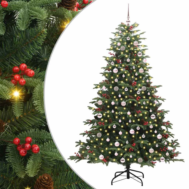 Load image into Gallery viewer, Vidaxl kunstkerstboom groen 240 cm pvc en metaal en plastic