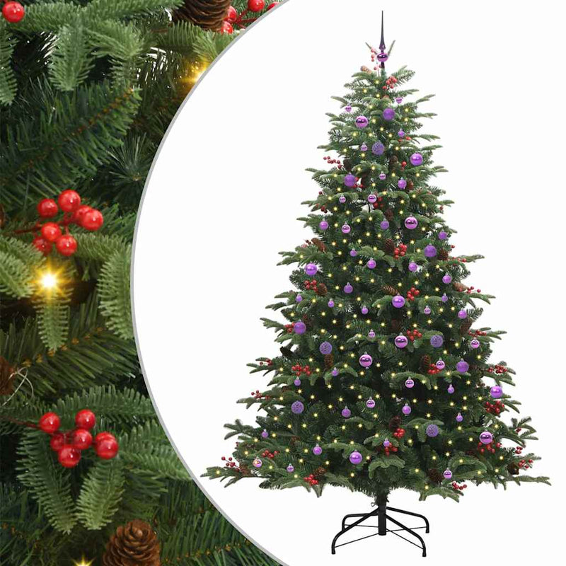 Load image into Gallery viewer, Vidaxl kunstkerstboom groen 240 cm pvc en metaal en plastic