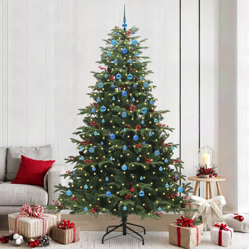 Load image into Gallery viewer, Vidaxl kunstkerstboom groen 240 cm pvc en metaal en plastic