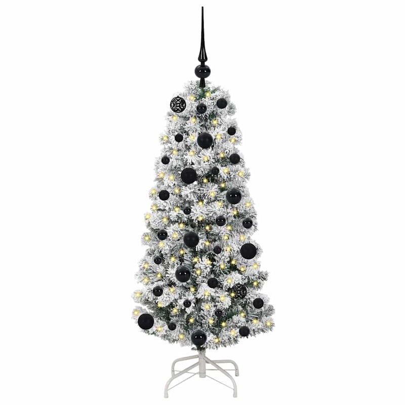 Load image into Gallery viewer, Vidaxl kunstmatige inklapbare kerstboom groen en wit 120 cm