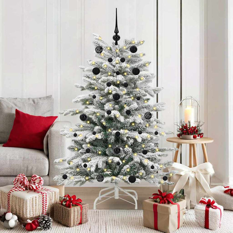 Load image into Gallery viewer, Vidaxl kunstmatige inklapbare kerstboom wit 150 cm pe en pvc