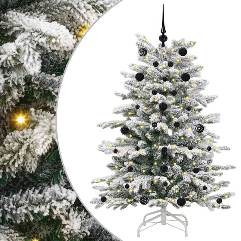 Load image into Gallery viewer, Vidaxl kunstmatige inklapbare kerstboom wit 150 cm pe en pvc