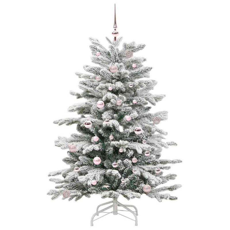 Load image into Gallery viewer, Vidaxl kunstmatige inklapbare kerstboom wit 150 cm pe en pvc