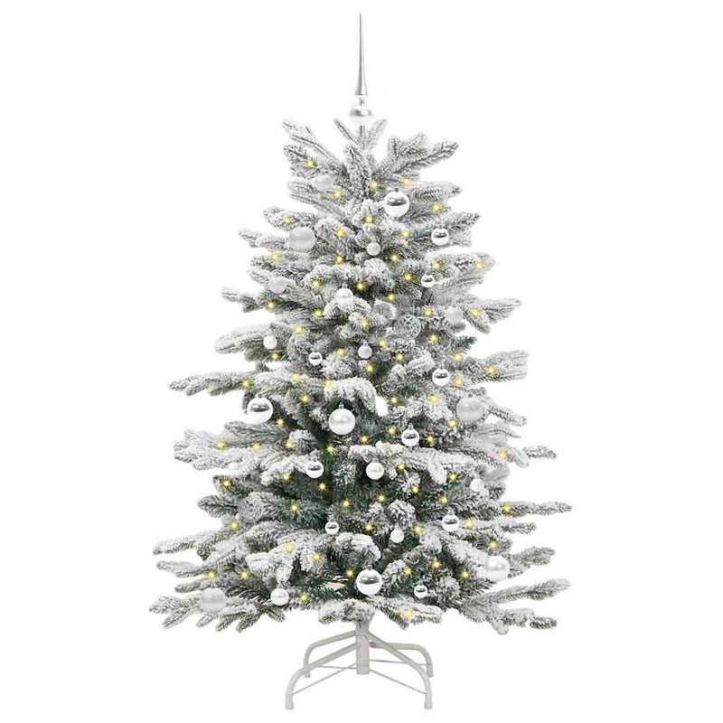 Load image into Gallery viewer, Vidaxl kunstmatige inklapbare kerstboom wit 150 cm pe en pvc