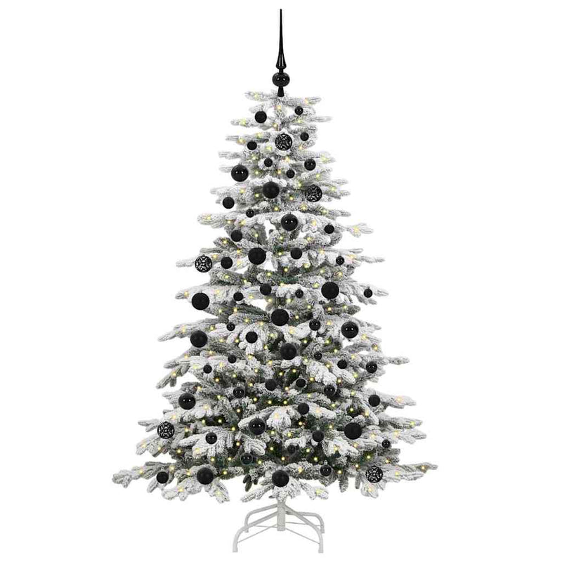 Load image into Gallery viewer, Vidaxl kunstmatige inklapbare kerstboom wit 180 cm pe en pvc