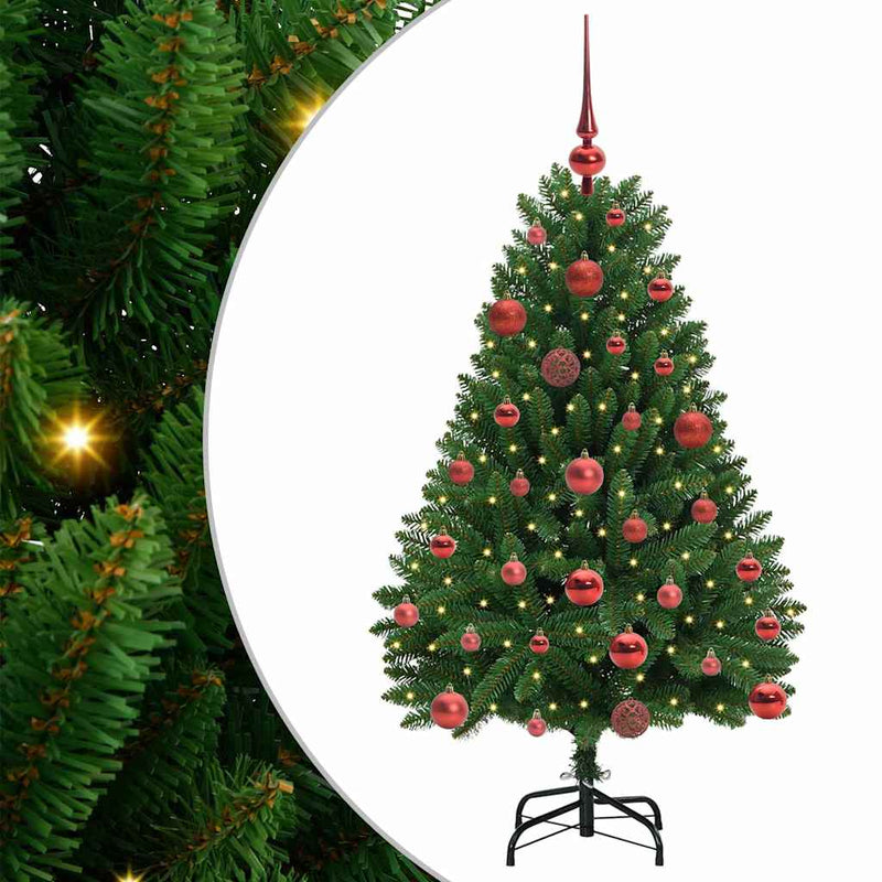 Load image into Gallery viewer, Vidaxl kunstkerstboom met 150 led groen 120 cm pvc en metaal