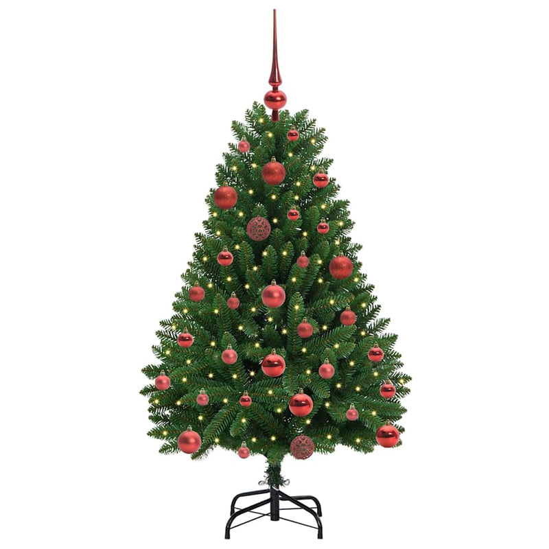 Load image into Gallery viewer, Vidaxl kunstkerstboom met 150 led groen 120 cm pvc en metaal