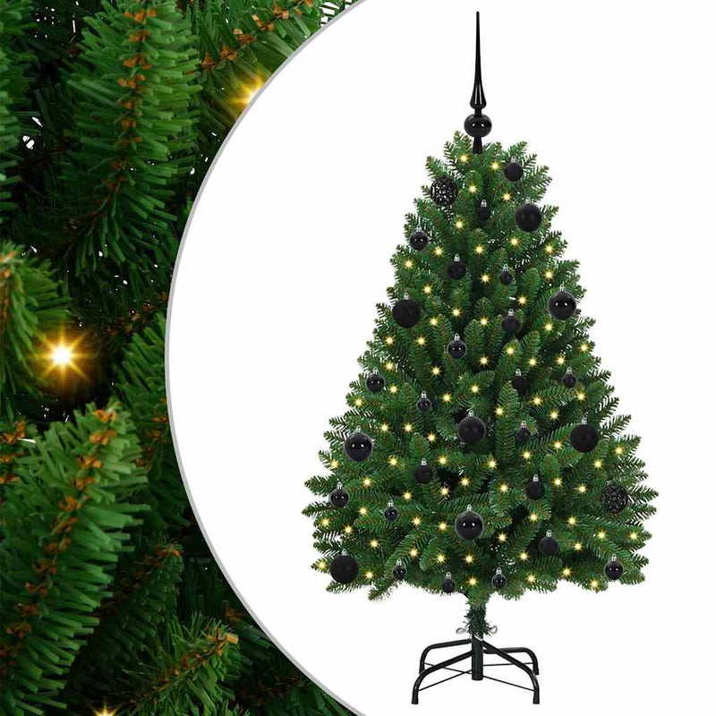 Load image into Gallery viewer, Vidaxl kunstkerstboom met 150 led groen 120 cm pvc en metaal