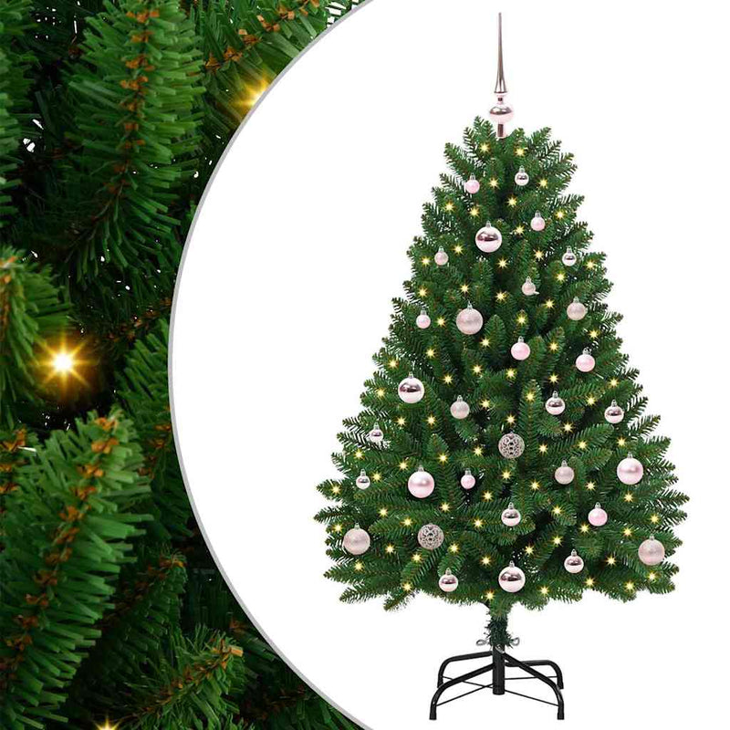 Load image into Gallery viewer, Vidaxl kunstkerstboom met 150 led groen 120 cm pvc en metaal
