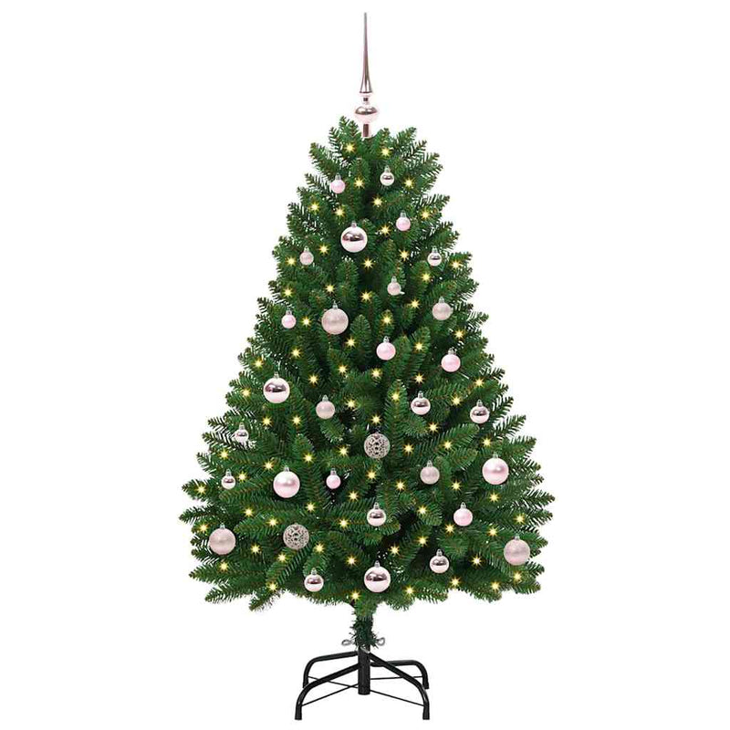 Load image into Gallery viewer, Vidaxl kunstkerstboom met 150 led groen 120 cm pvc en metaal